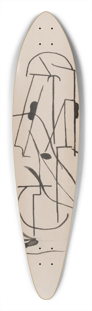 Francis Picabia - Sans titre ou Nu  la guitare 39.3 inch art pintail longboard deck