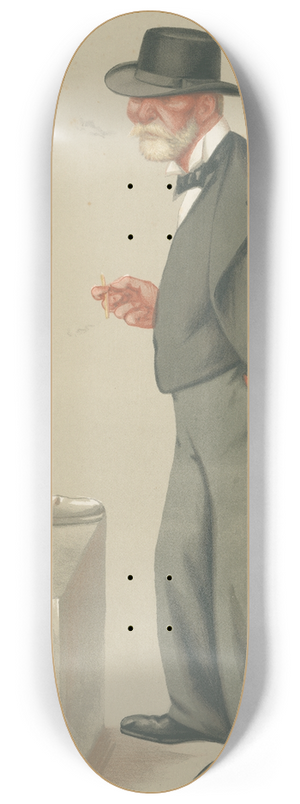 Carlo Pellegrini - Military and Navy; Sailor, Politician and Sculptor, Admiral the Right Hon. Lord Clarence Paget, December 25, 1875 8.25 inch art skate deck