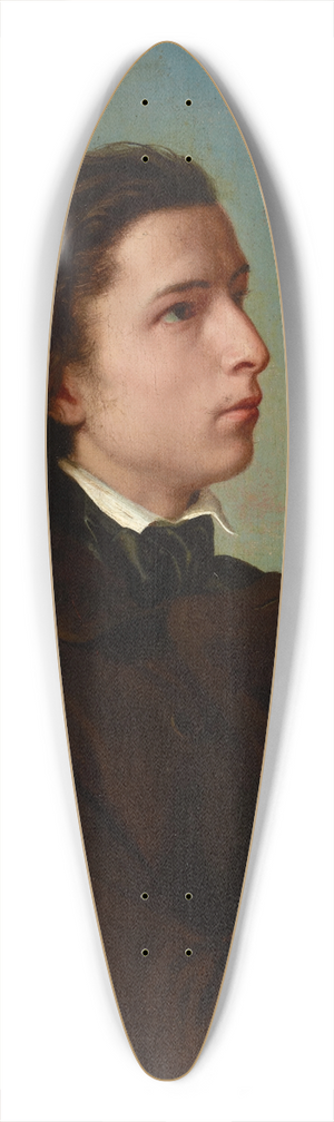 Franciszek Tepa - Self-Portrait 39.3 inch art pintail longboard deck