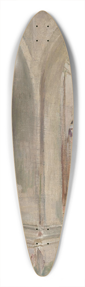 Franciszek ubieski - Church interior 39.3 inch art pintail longboard deck