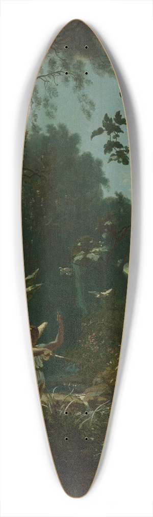 Francois-Louis Franais - Adam et Eve chasss du paradis 39.3 inch art pintail longboard deck