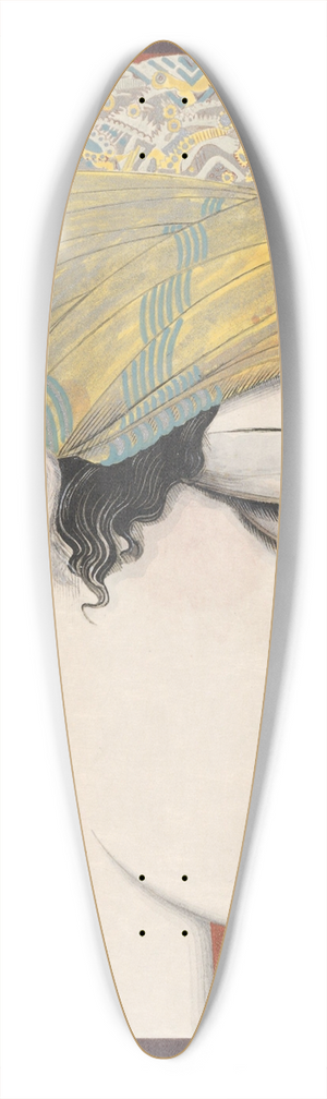 Francois-Louis Schmied - Histoire de la princesse Boudour Pl.02 39.3 inch art pintail longboard deck