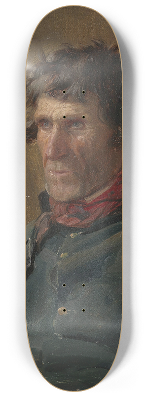 Adolph Tidemand - Portrait of Joseph Steffens from Altenahr 8.25 inch art skate deck