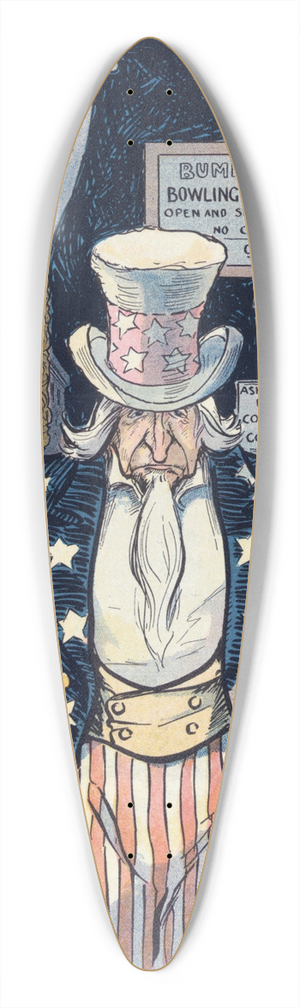 Frank Arthur Nankivell - Never again! 39.3 inch art pintail longboard deck