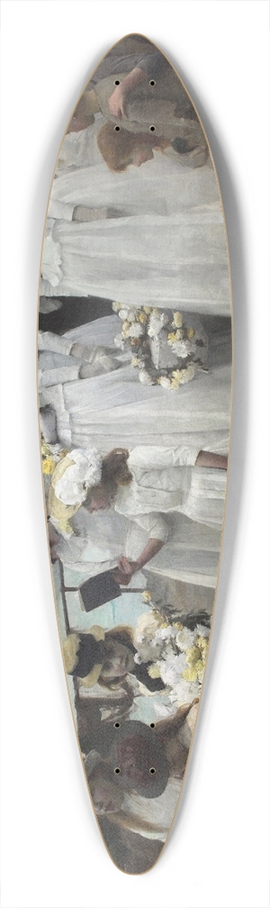 Frank Bramley - For of Such is the Kingdom of Heaven 39.3 inch art pintail longboard deck