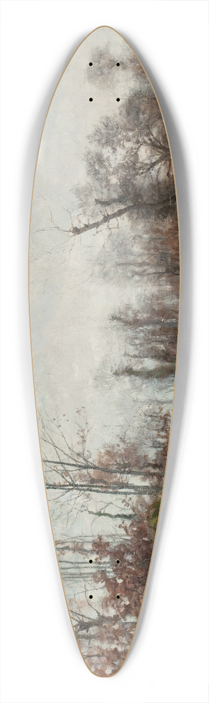 Frank C. Penfold - Cattle by a Stream, Pont Aven, Brittany 39.3 inch art pintail longboard deck