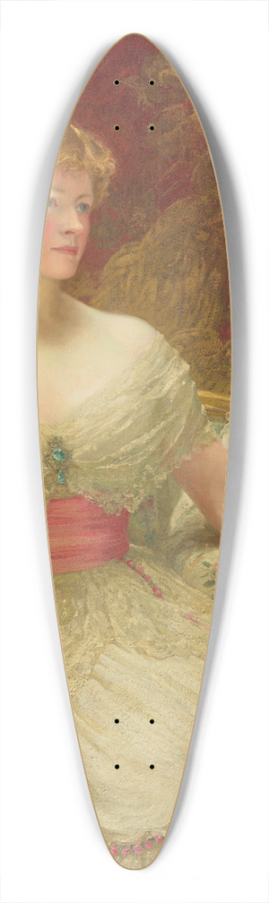 Frank Dicksee - Portrait of Mrs Austin Mackenzie 39.3 inch art pintail longboard deck
