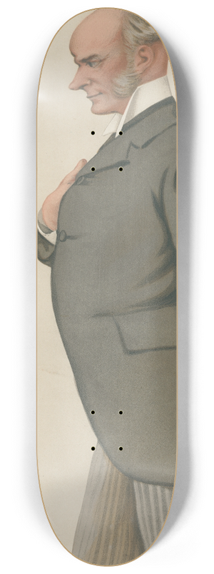 Carlo Pellegrini - Politicians  heredictary eloquence. The Rt. Hon. David Plunket. 29 May 1880 8.25 inch art skate deck