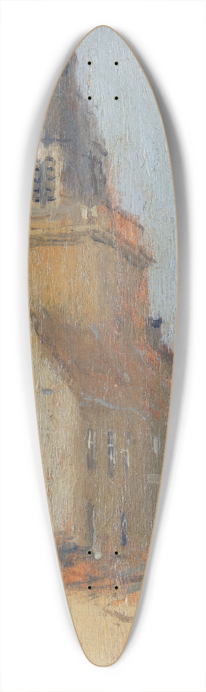 Frank Edwin Scott - Eglise de Ville 39.3 inch art pintail longboard deck