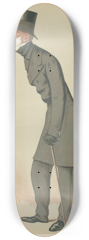 Carlo Pellegrini - Politicians  Suffolk. The Earl of Stradbroke. 31 July 1875 8.25 inch art skate deck