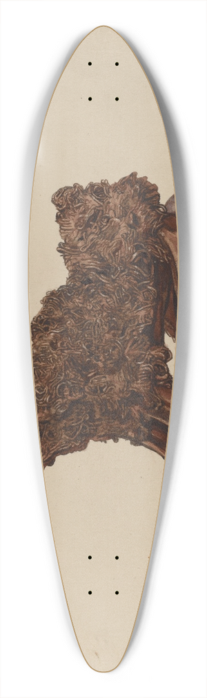 Frank Fumagalli - Dog Statuette 39.3 inch art pintail longboard deck