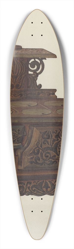 Frank Gray - Coal Stove 39.3 inch art pintail longboard deck