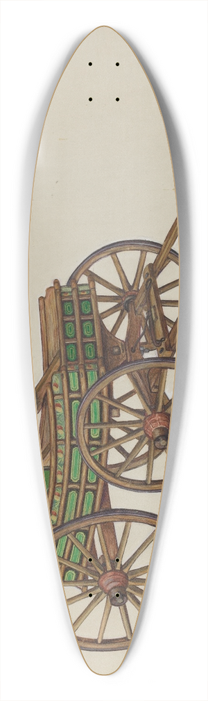 Frank Gray - Pennsylvania Buckboard 39.3 inch art pintail longboard deck