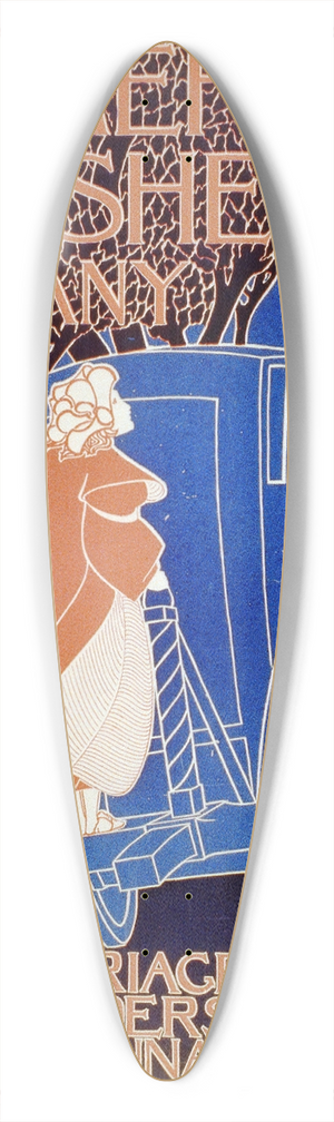 Frank Hazenplug - The Emerson & Fisher Company, carriage builders, Cincinnati, Ohio 39.3 inch art pintail longboard deck