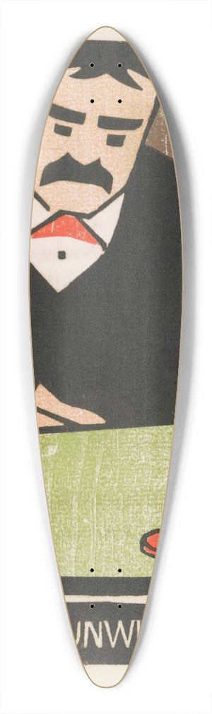Frank Holme - From the unwilling vest 39.3 inch art pintail longboard deck