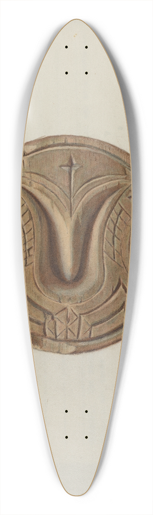 Franklyn Syres - Pa. German Butter Mold 39.3 inch art pintail longboard deck