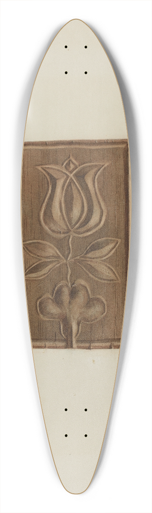 Franklyn Syres - Pa. German Cake Mold 39.3 inch art pintail longboard deck