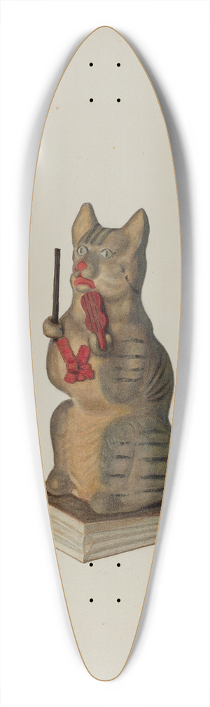 Frank McEntee - Squeak Toy Kitten 39.3 inch art pintail longboard deck