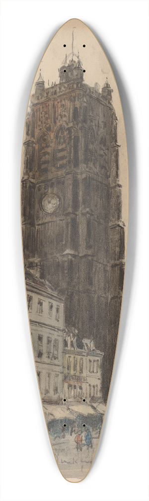 Frank Myers Boggs - Dunkerque 39.3 inch art pintail longboard deck