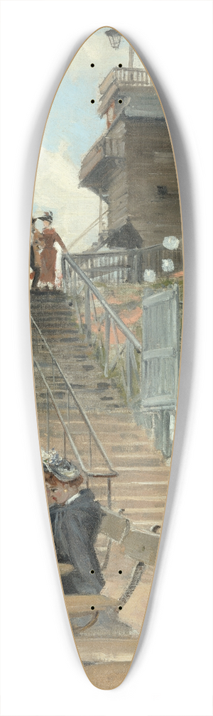 Frank Myers Boggs - Le Moulin de la Galette 39.3 inch art pintail longboard deck