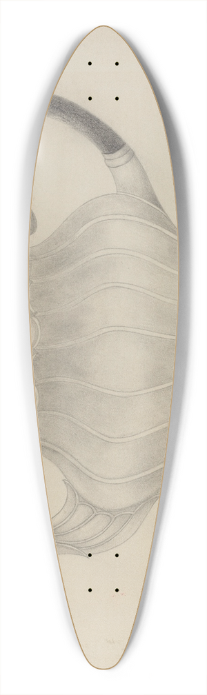 Frank Nelson - Pewter Teapot 39.3 inch art pintail longboard deck