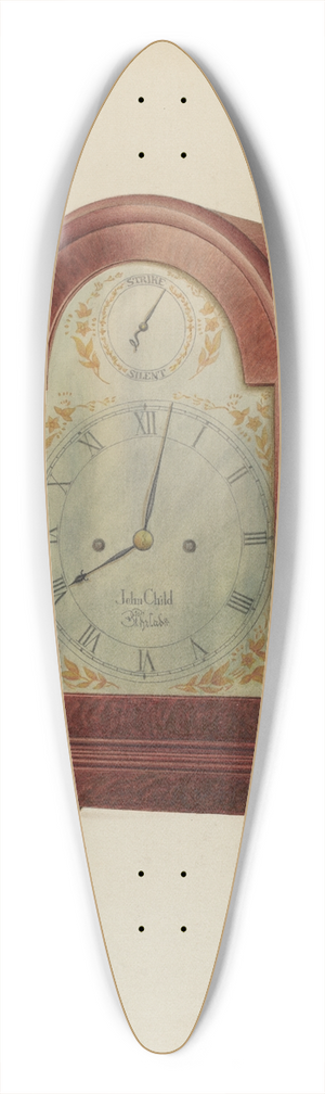 Frank Wenger - Clock 39.3 inch art pintail longboard deck