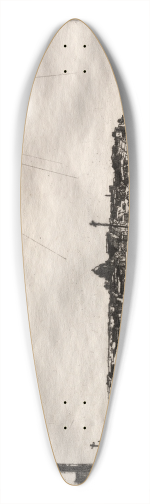 Frank Wilcox - Flats 39.3 inch art pintail longboard deck