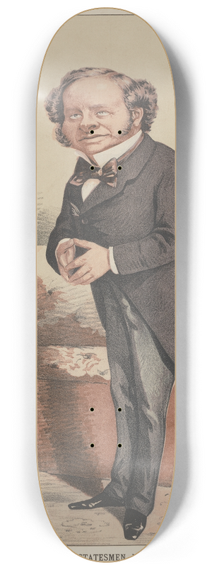 Carlo Pellegrini - The ablest Professor in the Cabinet of the Tact by which Power is Kept. 8.25 inch art skate deck