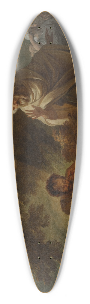 Franois-Andr Vincent - Democritus among the Abderitans 39.3 inch art pintail longboard deck