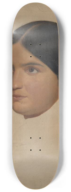 Adolph Tidemand - Portrat Study of Mariuccia 8.25 inch art skate deck