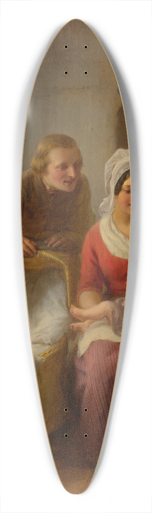 Franois Antoine De Bruycker - The First Born 39.3 inch art pintail longboard deck
