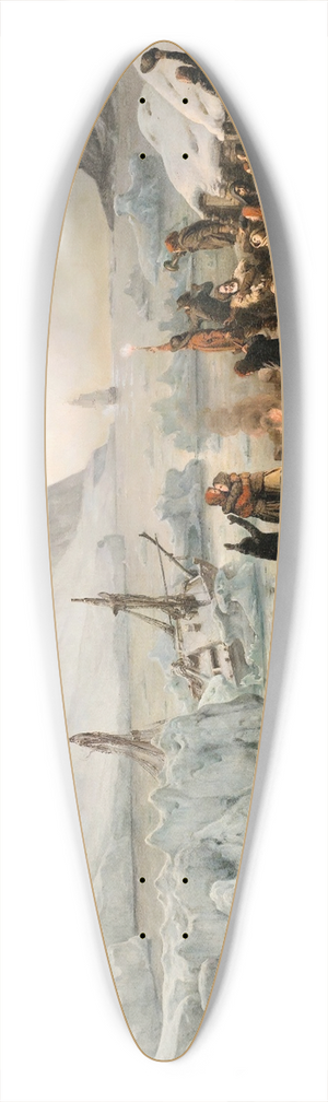 FranoisAuguste Biard - Shipwreck Victims On Icefloe 39.3 inch art pintail longboard deck