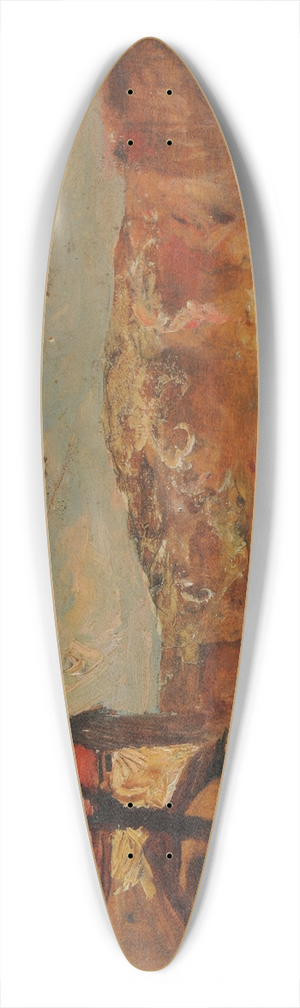 Franois-Auguste Ravier - Le moulin de Roche 39.3 inch art pintail longboard deck