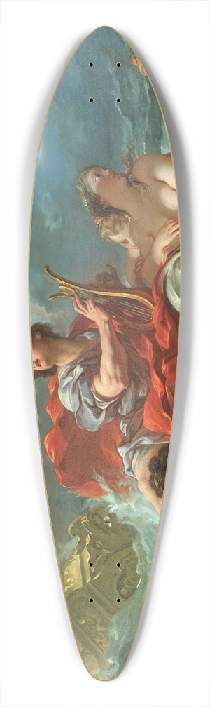 Franois Boucher - Arion on the Dolphin 39.3 inch art pintail longboard deck