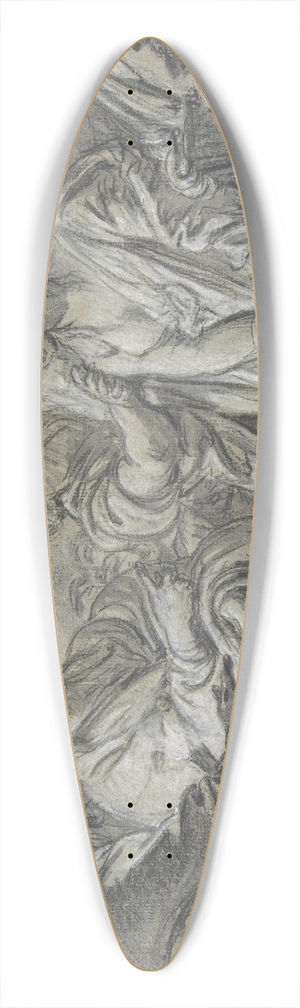 Franois Boucher - Christ and the Woman Taken in Adultery 39.3 inch art pintail longboard deck