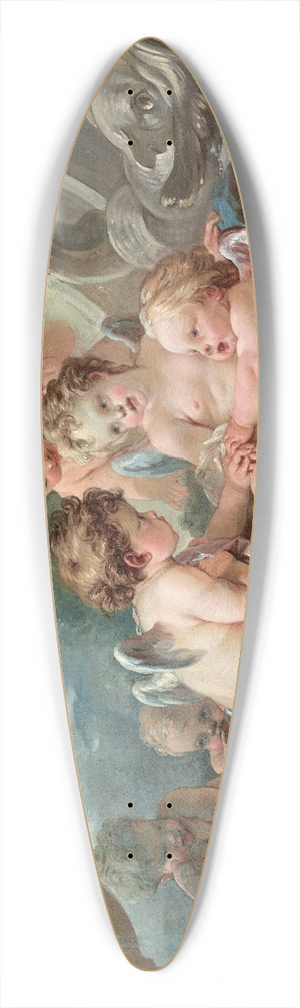 Franois Boucher - Cupids in Conspiracy 39.3 inch art pintail longboard deck