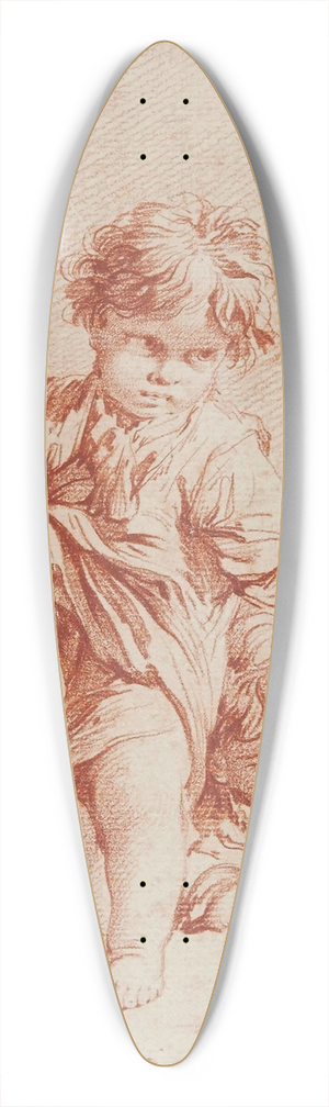 Franois Boucher - Deux jeunes garons dont un allong 39.3 inch art pintail longboard deck