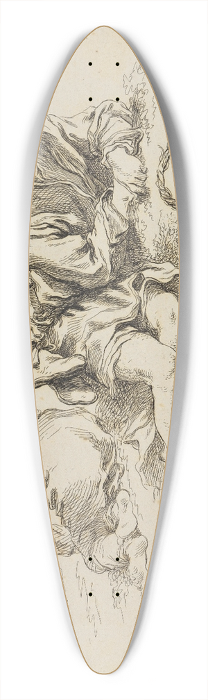 Franois Boucher - Figure studies 39.3 inch art pintail longboard deck