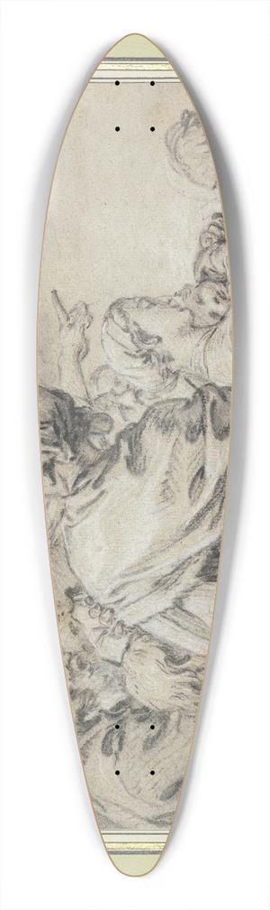 Franois Boucher - Halbfigurengruppe mit Mnnern und Frauen mit Kindern 39.3 inch art pintail longboard deck