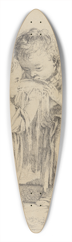 Franois Boucher - Les petits buveurs de lait 39.3 inch art pintail longboard deck
