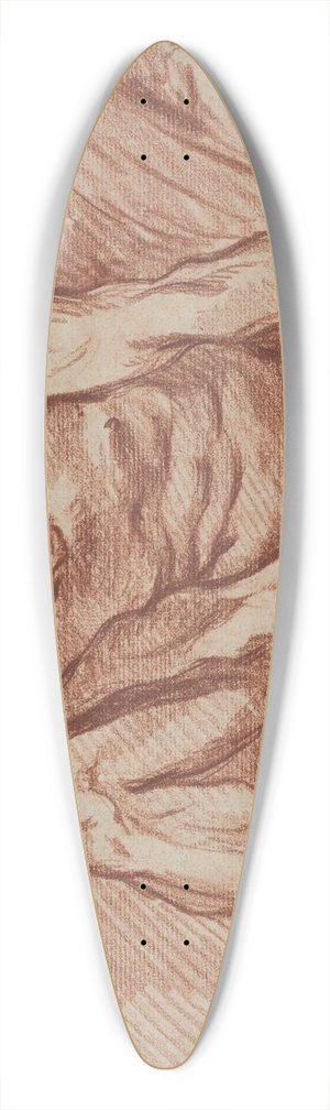 Franois Boucher - Male Academy with Wings 39.3 inch art pintail longboard deck