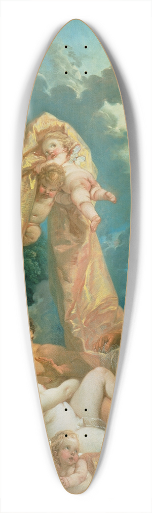 Franois Boucher - Mars and Venus surprised by Vulcan 39.3 inch art pintail longboard deck
