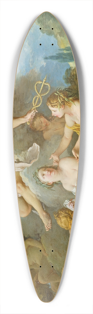 Franois Boucher - Mercury confiding the Infant Bacchus to the Nymphs 39.3 inch art pintail longboard deck