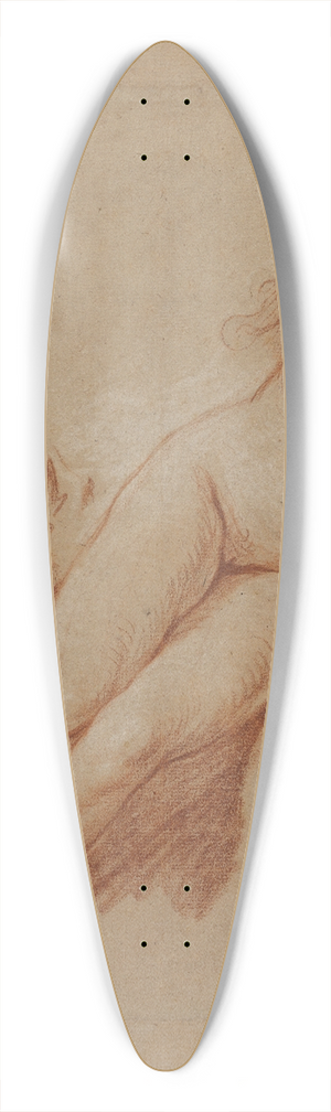 Franois Boucher - Study of a Reclining Nude 39.3 inch art pintail longboard deck