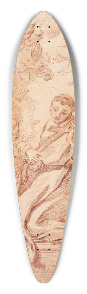 Franois Boucher - The miracle of Saint Louis Beltram 39.3 inch art pintail longboard deck