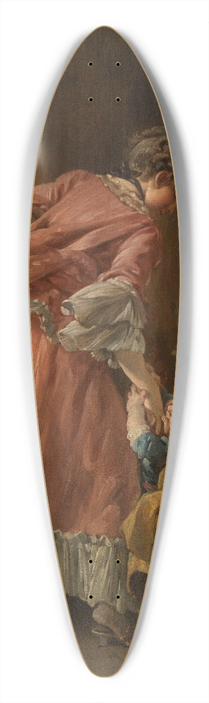 Franois Boucher - The spoiled child 39.3 inch art pintail longboard deck