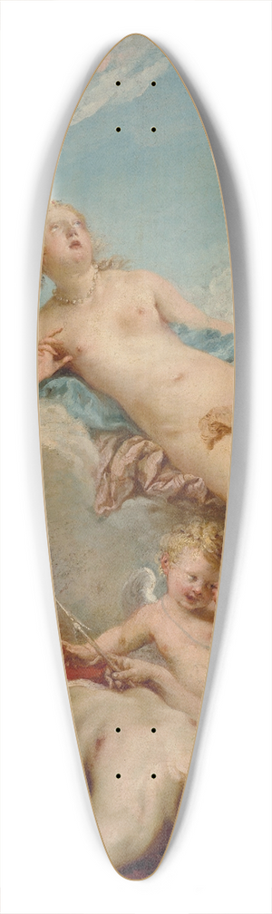 Franois Boucher - Venus discovering the dead Adonis 39.3 inch art pintail longboard deck