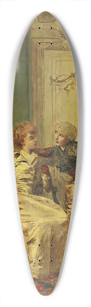 Franois Brunery - Delicious Conversation 39.3 inch art pintail longboard deck