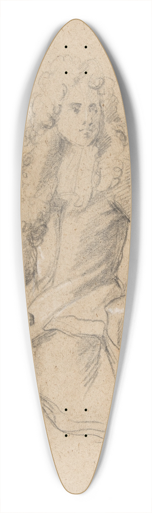 Franois de Troy - Gentleman Seated at a Table 39.3 inch art pintail longboard deck