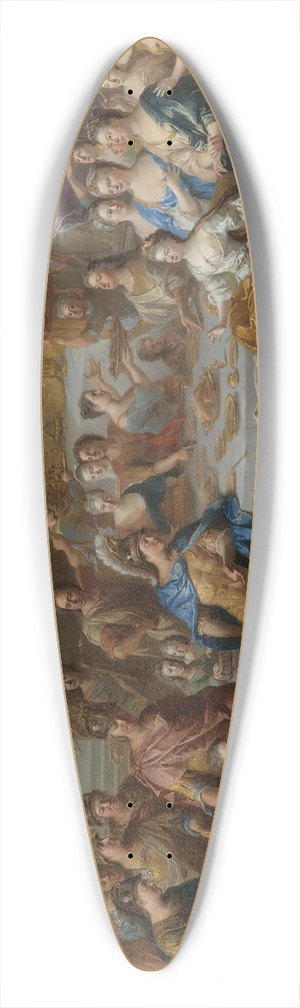 Franois de Troy - The Feast Of Dido And Aeneas; An Allegorical Portrait Of The Family Of The Duc And Duchesse Du Maine 39.3 inch art pintail longboard deck Franois de Troy - The Feast Of Dido And Aeneas; An Allegorical Portrait Of The Family Of The Duc And Duchesse Du Maine 39.3 inch art pintail longboard deck